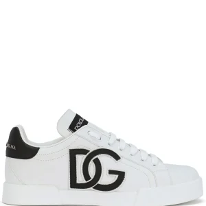 Dolce & Gabbana Portofino logo-tag leather sneakers