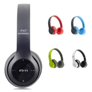 P47 Headphones Bluetooth & Wired Headset (On the Ear)
