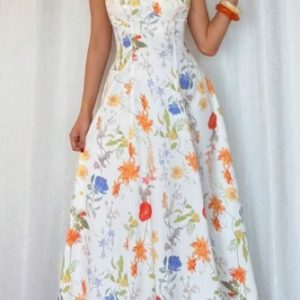 Dress Nuova midi in flower print