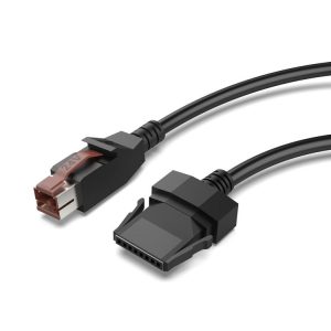 24V Powered USB to 8 Pin Stecker Data Cable for Printers POS Systems, 1.8m
